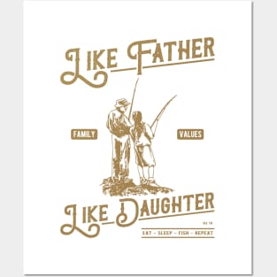 Like Father Like Daughter Fishing Posters and Art